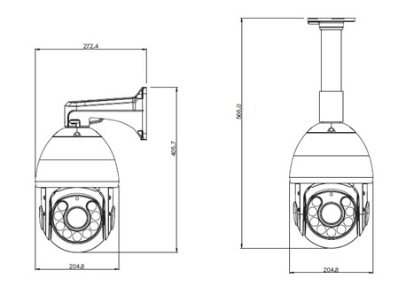 2.0 Megapixel-Nachtuilip PTZ Progressief het Aftastensysteem van Camera Hoge Prestaties